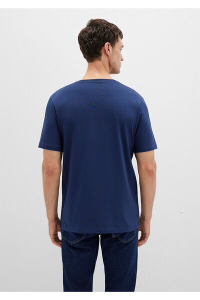Mavi Emblémával nyomtatott sötétkék póló Normal Fit / Normal Fit066842-70758