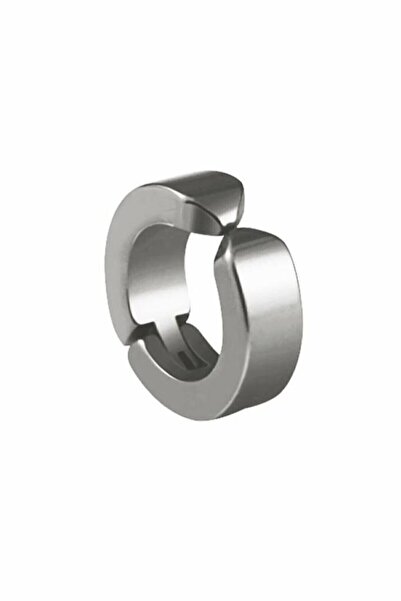 Acousticworld Paslanmaz Çelik Gümüş Erkek Kadın Deliksiz Kulaklara Kıskaçlı Mıknatıslı Küpe