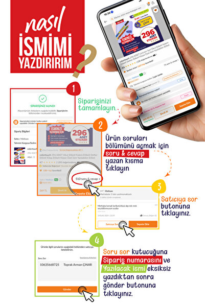 colortouch 296 ADET Kediler Serisi Okul Etiketi Kalem Etiketi Defter Etiketi Kişiye Özel İsim Yazılabilen Etiket
