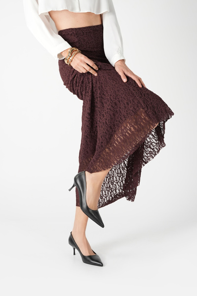 Bestyle Stiletto negru din piele de vacă din seria Classico