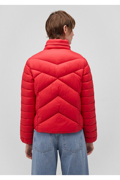 Mavi Stand Collar Red Puffer Coat 110698-70468