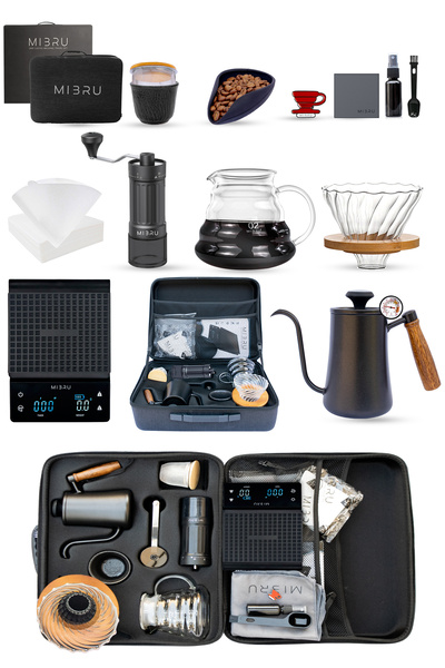 MIBRU V60 Drip Coffee Maker Kit With Professional Bag Tools 14 In 1 Package Pour Over Coffee Make