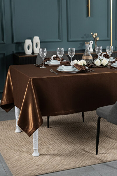 Finezza Σετ σερβίτσιο Crystal Monorail Fabric Brown για 8 Άτομα 160x220 17 τε...