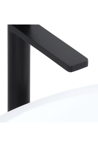 Maison Mex Baterie lavoar inalta, CASCADE, l.20.6 H.31.6 cm, negru