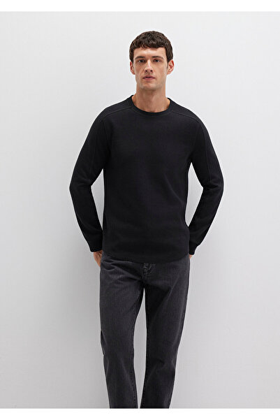 Mavi Černé Slim Fit tričko s dlouhým rukávem -0610106-900