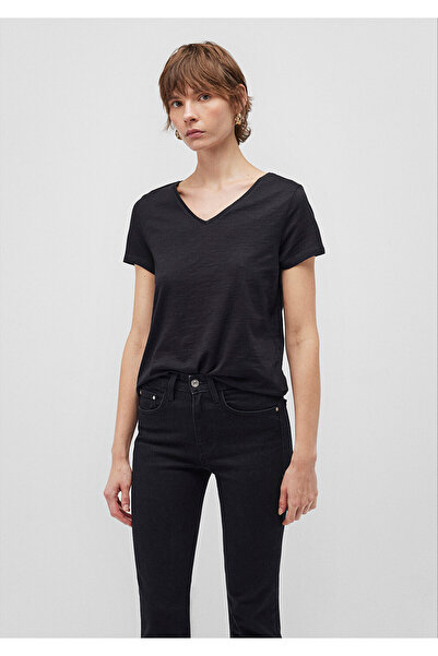 Mavi Damen V-Ausschnitt Slim Fit T-Shirt 2er Set -1611371-900