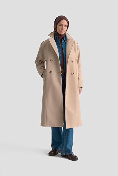 Armine TREND Buttoned Cashmere Coat-25Kt729