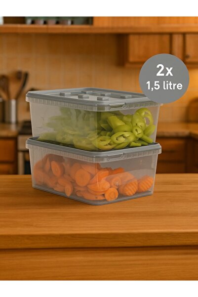 Nesto Home طقم حاوية تخزين مقاومة للتسرب سعة 1.5 لتر