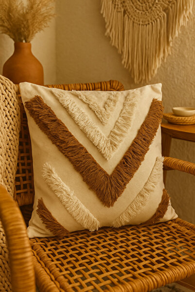 niluhome Makrome kırlent kılıfı