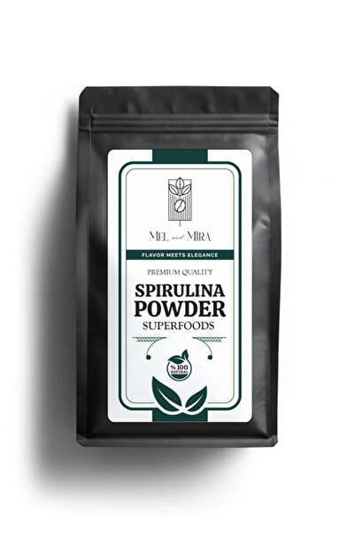 Mel and Mira Organik Spirulina Tozu 100g, Premium Spirulina Powder - Organik ...
