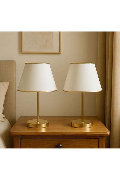 Emg DesiGn Set of 2 Lampshades - Nightstand Top, Living Room Hall for Bedroom and Children's Room
