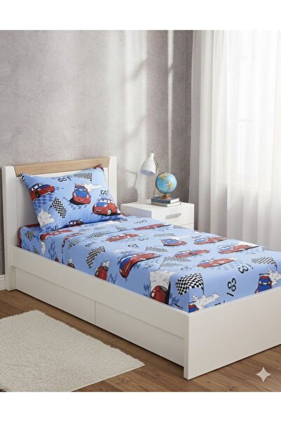 Belsina Single Elastic Sheet Set Children's Pattern 1 Pillow Case