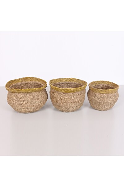 Mylamp مجموعة سلة نباتات البحر نيروبي مكونة من 3 قطع