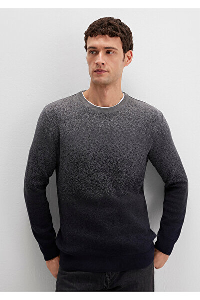 Mavi Велосипедна комір Сірий светр Slim Fit / Вузький крій 070779-34686