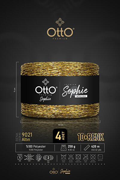 Otto Premium Sophie Metalik - Altın - 4'lü Paket - 1mm/250gr/420m - Parlak Bü...