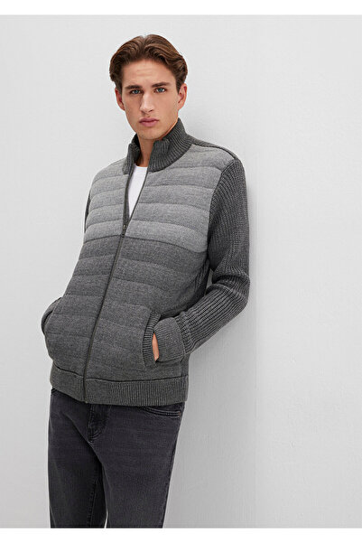 Mavi Zippered Gray Knitwear Cardigan Slim Fit / Slim Fit 070804 -34686