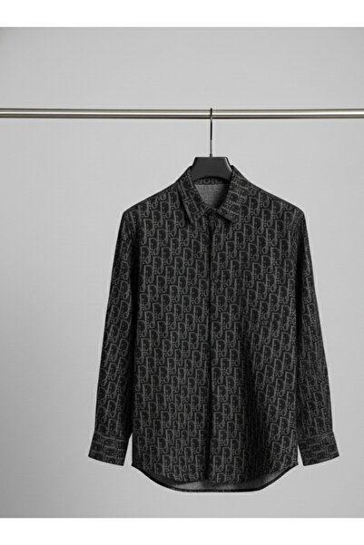 YusGos Men's Regular Fit Cotton High Quality Winter Lumberjack Shirt Black L