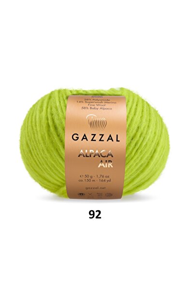 GAZZAL İPLİK Fir de tricotat Alpaca Air Baby Alpaka Merino 200g 4x50g 150m Ușor