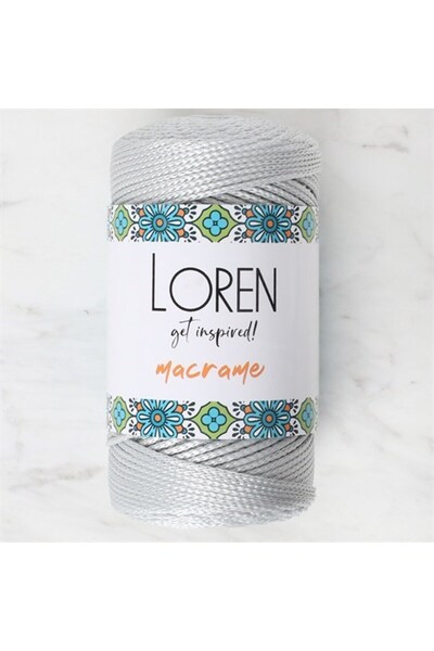 sylar حبل لورين مكرامية رمادي محبوك يدويًا - RM 060 - 34331