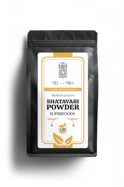 Mel and Mira Organik Shatavari (Hint Kuşkonmazı) Tozu 25g, Premium Shatavari ...