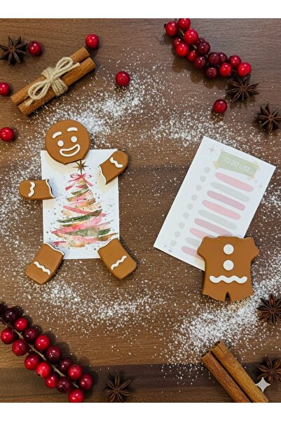 Gamy Crafts Yılbaşı Magnet-6lı Yılbaşı Magneti-Noel-Yeni Yıl Hediyesi-Kurabiy...