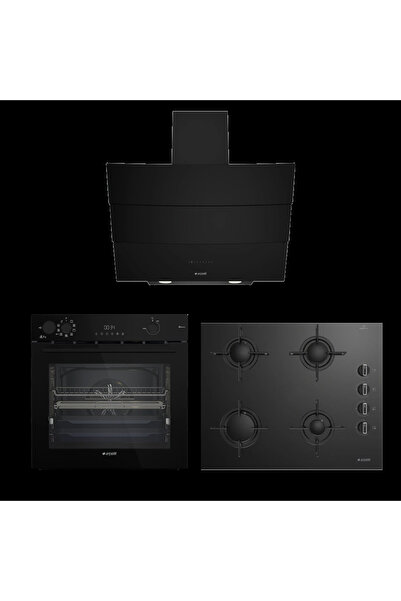 Arçelik New Star Siyah Cam Ankastre Set ( P12YES-OCD -T 651ES - AFC 340 S)