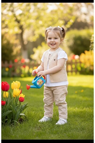 Pierre Cardin Kız Çocuk Pantolan Yelek T-shirt   Yazlık Takım