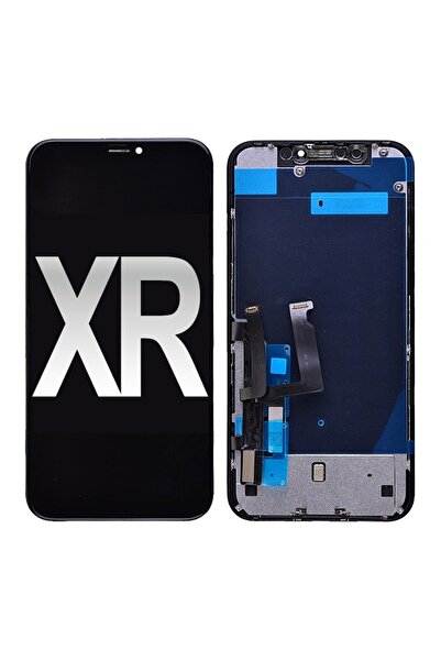 Generic High-quality LCD screen replacement parts for iPhone XR, black.