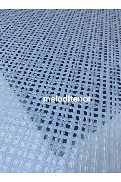 SALMAN Transparent Coating Straw Luxury White Gingham Mesh Non-Slip Pvc Oilcloth Tablecloth