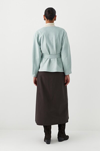 MARKALİSTE Suede Jacket Mint