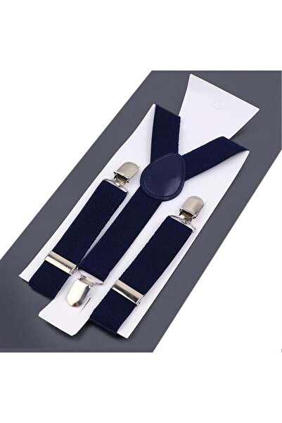 Shoes Center Curea pentru pantaloni pentru copii, albastru bleumarin, cu 3 cleme