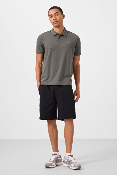 TOMMY LIFE Standard Fit Basic Polo Neck 2-Pack Black-Cagla Men's T-Shirt - 87748