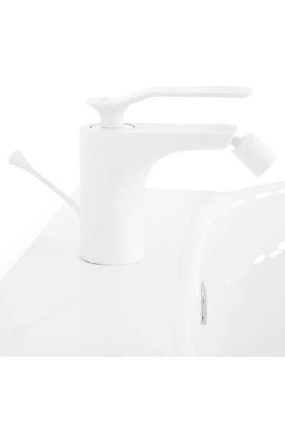 Maison Mex Bidet mixer, MOONI, L.13 H.12 cm, white