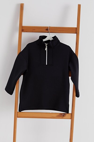 MARKALİSTE Black Scuba Sweat - Παιδικό Μοντέλο