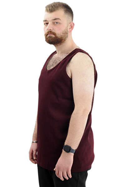 ModeXL Ανδρικό αμάνικο μονό XL Plus Size Mode - 6341 Plum