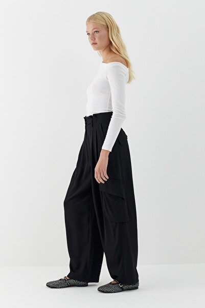 MARKALİSTE Drapey Cargo Pants Black