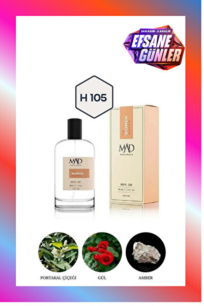 Mad Parfüm Mad H105 Selective 50 ml Kadın Parfüm | Oryantal - Çiçeksi