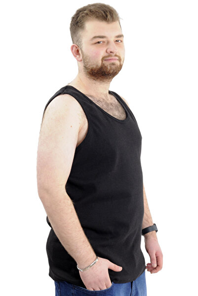 ModeXL Plus Size Mode XL Men's Sleeveless Undershirt - 6341 Antramelange