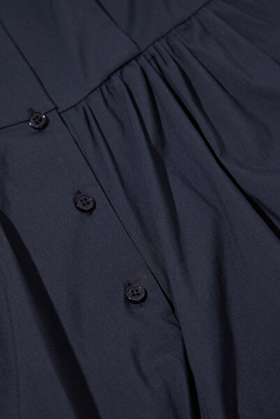 W Collection Dark Blue Sleeveless Long Jumpsuit