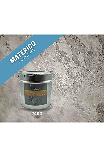 Ferrara Design Tencuiala decorativa Materico, Ferrara Design, alba, pentru interior, 24 kg