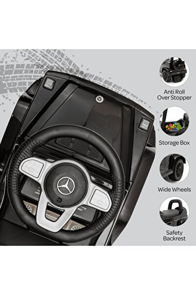 Moon Licensed Mercedes Benz Foot-to-Floor Ride-On Truck (Black)