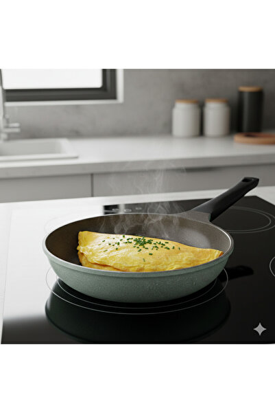 Badraig 17-Piece Granite Cookware Set Marble Nonstick Coating Light Green (Tiffay)