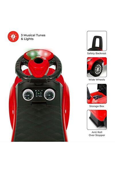 Moon Zippy Ride On Sports Car - Red