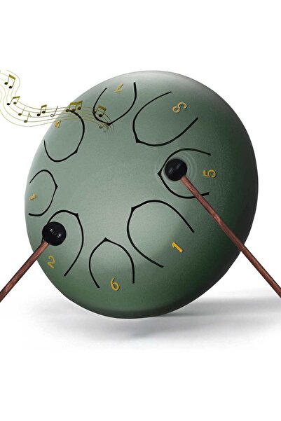 Timebox Tobă de ploaie cu 8 note din aliaj de titan, impermeabilă, cu carcasă...