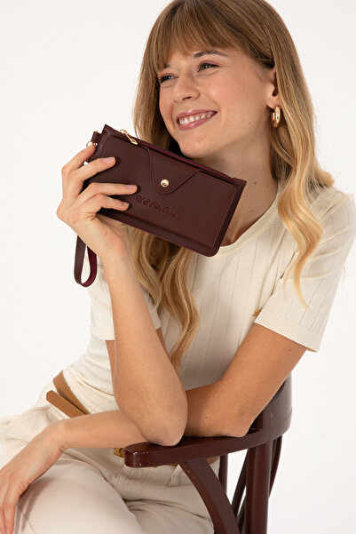 U.S. Polo Assn. Women's Burgundy Wallet 50316864-Vr014