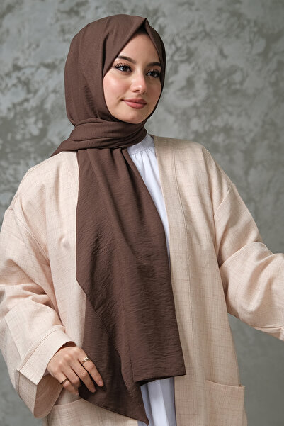 AFVENTE Cotton Jazz Shawl Bitter Brown