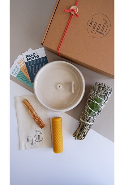 Kyphi Natural Koza Tütsülük Ve Enerji Başlangıç Seti : Adaçayı Tütsü Demeti, ...