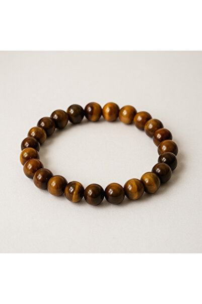 Efulim Hediyelik Tiger's Eye Natural Stone Bracelet, Unisex Flexible Fishing ...