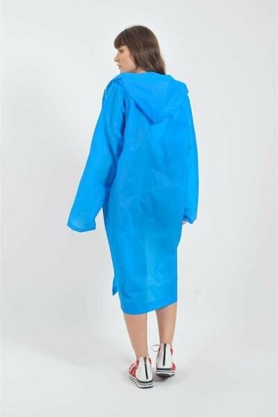 Dream Plus Pelernă de ploaie unisex albastră din material Eva, rezistentă la apă și vânt