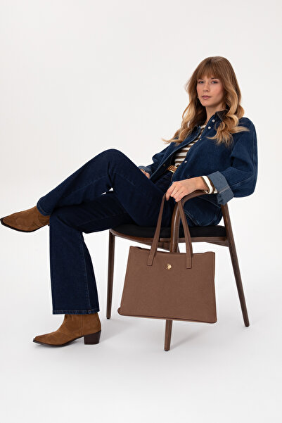 U.S. Polo Assn. Women's Brown Suede Shoulder Bag 50317827-Vr029